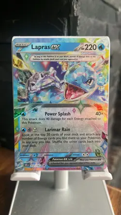 Pokémon TCG Lapras EX Stellar Crown Card 032/142 Near Mint Condition - Image 1