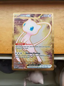 Mew EX 205/165 Gold Metal Card Pokemon 151 Ultra Premium Collection Promo NM - Image 1