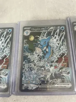 Kingdra ex SVP 131 Shrouded Fable Black Star Promo Rare Pokemon Card x4 - Image 3