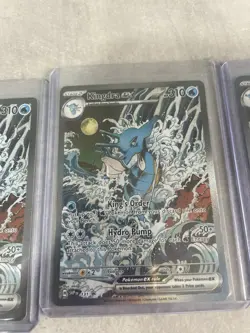 Kingdra ex SVP 131 Shrouded Fable Black Star Promo Rare Pokemon Card x4 - Image 4
