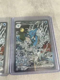 Kingdra ex SVP 131 Shrouded Fable Black Star Promo Rare Pokemon Card x4 - Image 5