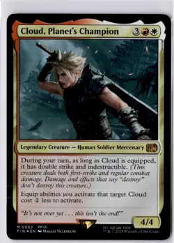 MTG Cloud, Planet's Champion (Foil) Final Fantasy 552 NM - Image 1