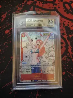 Nami Manga Alt Art OP01-016 One Piece Card Game PRB-01 BGS 9.5 - Image 1
