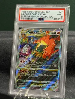 2022 Pokemon Swsh Bsp Fa/Charizard Vstar Ultra Premium Collection Psa 9 - Image 1