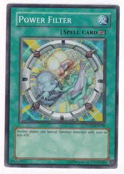 Yugioh Power Filter TDGS-EN058 Super Rare MP - Image 1