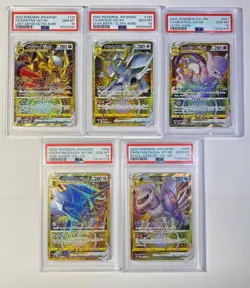 Pokemon TCG Japanese PSA 10 Full Art Vstar Gold Cards Lot - Image 1