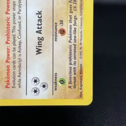 Aerodactyl Fossil #1 1/62 Unlimited Holo Rare Vintage WOTC Pok Card - LP - Image 6