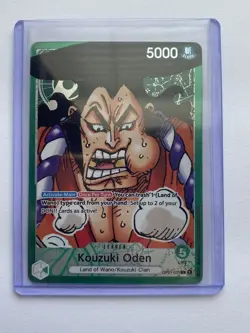 One Piece Card TCG Kouzuki Oden Alt Art Leader OP01-031 Romance Dawn - Image 1