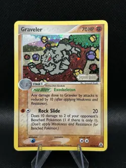 Graveler 34/92 EX Legend Maker Pokemon Card Stamped Holo - Image 3