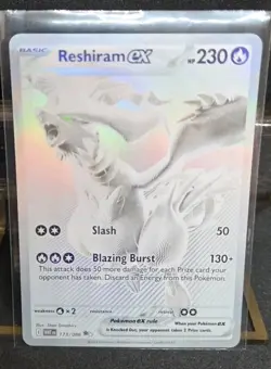 Reshiram EX 173/086 White Flare Ultra Rare English Pokémon Card  MINT OBO - Image 9