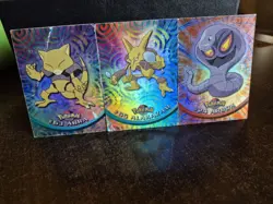 Pokemon Rainbow Holos Topps Card Lot Vintage Alakazam Abra Arbok DMG - Image 2
