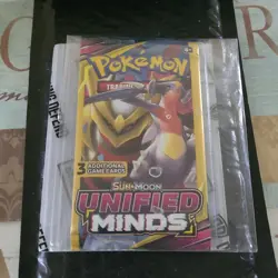 Pokemon Card - Unified Minds - Sun & Moon - 3 Card Mini Booster Pack New - Image 1