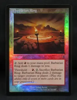 BARBARIAN RING Magic the Gathering MTG Card Odyssey #313 Uncommon FOIL NM - Image 1