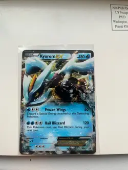 Pokémon TCG Kyurem EX BW37 Black Star Promos Holo Card MP Condition - Image 3