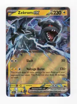 Pokemon Scarlet & Violet Black Bolt Zekrom Ex 34/86 NM - Image 1