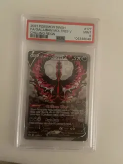Galarian Moltres V (Alternate Full Art) 177/198 Swsh06: Sword & Shield - Chilling Reign Holo - Image 4