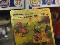 Pokemon Gold Foil Fan Art - Charmeleon Charizard GX - 1/1 Gold Card - Image 6
