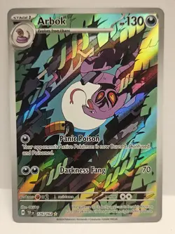 Pokémon Arbok Holo Illustration Rare Card 176/162SV05: Temporal Forces - Image 1