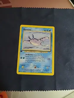 Mantine 64/111 1st Edition Neo Genesis Set WOTC Vintage Pokemon Card 2000 HP - Image 1