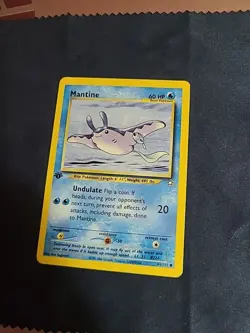 Mantine 64/111 1st Edition Neo Genesis Set WOTC Vintage Pokemon Card 2000 HP - Image 12