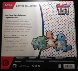 Pokemon Scarlet & Violet 151 Set Poster Collection - 3 Packs - Sealed - English - Image 2