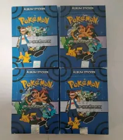 2024 Peru Pokemon Blue Vol 3 Pokedex Sticker Booster Sealed - Lot Of 4 Boxes - Image 2