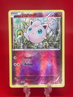 Pokemon TCG Jigglypuff 65/124 X&Y Fates Collide Reverse Holo English 2016 NM/LP - Image 1