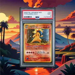 Typhlosion No. 157 - 2000 Pokémon Neo Genesis Holo Rare (Japanese) - PSA 9 NM-MT - Image 1