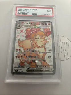 Arcanine EX 224/198 Scarlet & Violet 2023 English PokÃ©mon Card Psa 9 - Image 1
