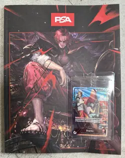 PSA One Piece SHANKS OP09-001 Holo Promo Card With July 2025 Magazine - Image 1