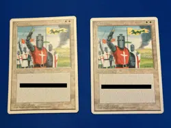 Two (2x) MTG "Crusade" 4th Edition Rares--Moderately Played (Both Copies) - Image 1