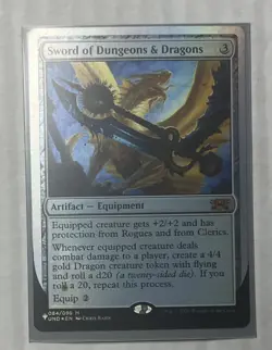 MTG Magic 1x FOIL Sword of Dungeons & Dragons Unsanctioned Unfinity The List NM - Image 1