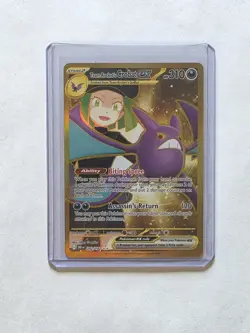 Pokemon TCG Destined Rivals Team Rocket's Crobat EX 242/182 Gold Ultra Rare Mint - Image 1