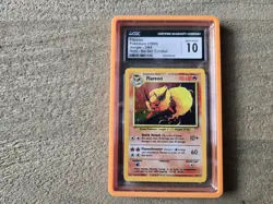 1999 Pokemon Flareon Jungle Holo Rare #3/64 NO SET SYMBOL ERROR CGC 10 GEM MINT - Image 1