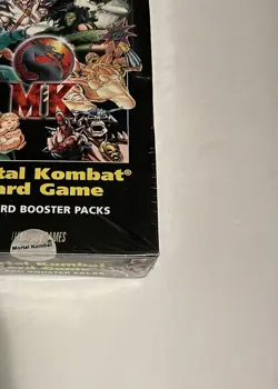 1992 Brady Games Mortal Kombat Kard Game Box Red Border 15 Card Booster Packs - Image 3