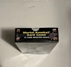 1992 Brady Games Mortal Kombat Kard Game Box Red Border 15 Card Booster Packs - Image 6