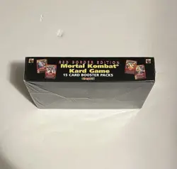 1992 Brady Games Mortal Kombat Kard Game Box Red Border 15 Card Booster Packs - Image 9