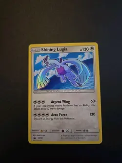 NM 2017 Pokemon Sun & Moon Promo SM82 Shining Lugia LP Black Star Promo NM! - Image 1