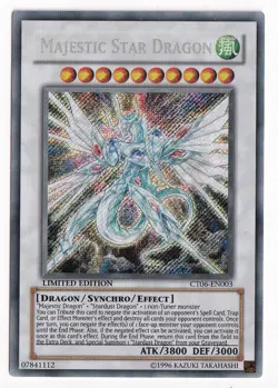 Yugioh Majestic Star Dragon â€¢ CT06-EN003 Secret Rare Limited Edition LP - Image 1