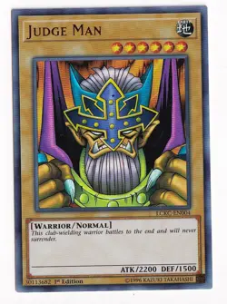 Yugioh! LP Judge Man - LCKC-EN004 - Ultra Rare - 1st Edition Lightly Played, Eng - Image 1