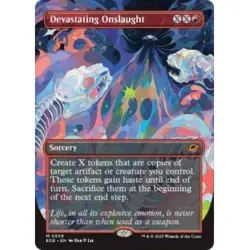 PRESALE DEVASTATING ONSLAUGHT (BORDERLESS) Edge Of Eternities EOE Magic MTG CARD - Image 1