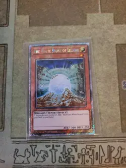 YUGIOH THE WHITE STONE OF LEGEND RA03-EN208 PLATINUM RARE 1ST ED NM - Image 1