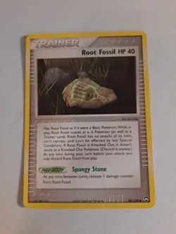 Root Fossil Trainer Pokemon Card HP 40 86/108 2007 Regular - Image 1