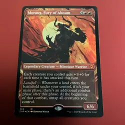 Zendikar Rising MTG Showcase Foil Moraug, Fury of Akoum Magic - Image 2
