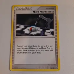 Night Maintenance Trainer Pokemon Card 120/132 2007 Regular - Image 1