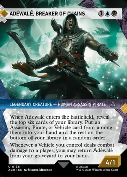 ADEWALE, BREAKER OF CHAINS ~ NM ~ MTG - Showcase 0136 - ACR Assassin's Creed - Image 1