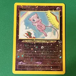 Pokémon 2001 TCG Southern Islands Mew Reverse Holo Foil Card 1/18 LP Condition - Image 1