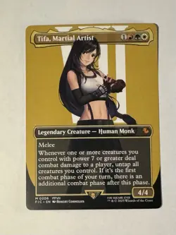 Tifa, Martial Artist (Borderless) Commander: Final Fantasy MTG Mint - Image 1