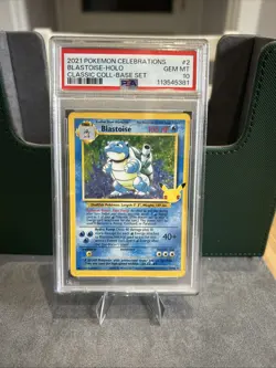 PSA 10 GEM MINT Blastoise 2/102 Celebrations Classic 25th Holo Pokemon Card - Image 1