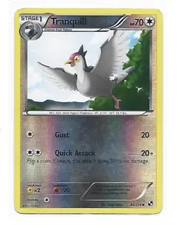 2011 Pokemon Black & White Reverse Foil  #85  TRANQUILL - Image 1